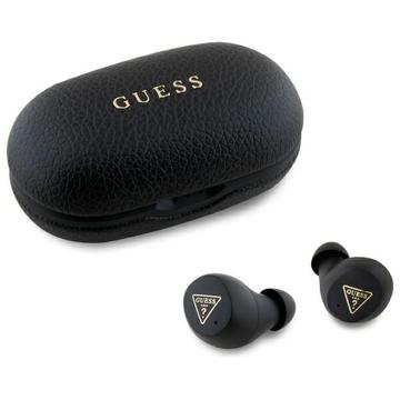 Guess Grained Classic Logo True Wireless -kuulokkeet - Musta