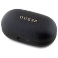 Guess Grained Classic Logo True Wireless -kuulokkeet - Musta