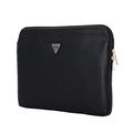 Guess Grained Triangle Logo Laptop Sleeve - 14" - Musta