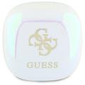 Guess Iridescent 4G painettu logo True Wireless kuulokkeet - Valkoinen