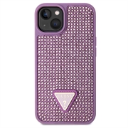 iPhone 15 Guess Rhinestones Triangle Metal Logo Kotelo