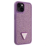 iPhone 15 Guess Rhinestones Triangle Metal Logo Kotelo