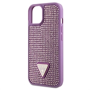 iPhone 15 Guess Rhinestones Triangle Metal Logo Kotelo