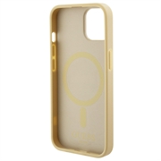 iPhone 15 Guess Saffiano Hybridikotelo - MagSafe-Yhteensopiva - Beige