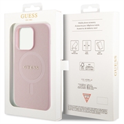 iPhone 15 Pro Max Guess Saffiano Hybridikotelo - MagSafe-Yhteensopiva - Pinkki