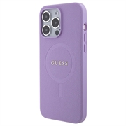 iPhone 15 Pro Max Guess Saffiano Hybridikotelo - MagSafe-Yhteensopiva - Violetti