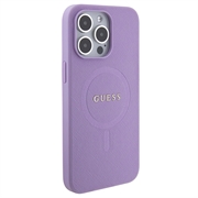 iPhone 15 Pro Max Guess Saffiano Hybridikotelo - MagSafe-Yhteensopiva - Violetti