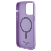 iPhone 15 Pro Max Guess Saffiano Hybridikotelo - MagSafe-Yhteensopiva - Violetti