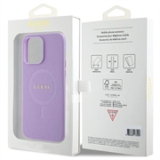 iPhone 15 Pro Max Guess Saffiano Hybridikotelo - MagSafe-Yhteensopiva - Violetti