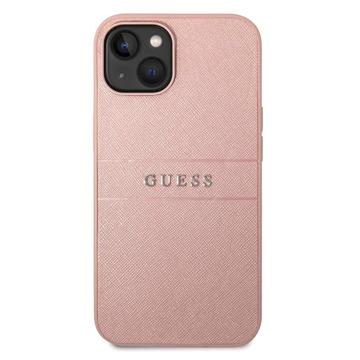 Guess Saffiano iPhone 14 Plus Hybridikotelo - Pinkki