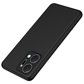 Honor X7a Liquid Silicone Suojakuori - Musta