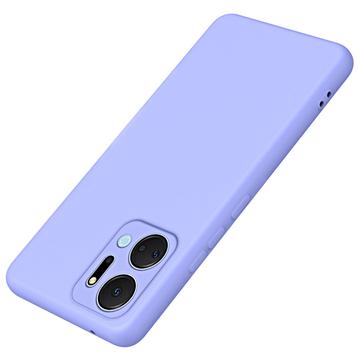 Honor X7a Liquid Silicone Suojakuori - Violetti