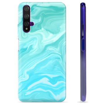 Huawei Nova 5T TPU Suojakuori - Sininen Marmori