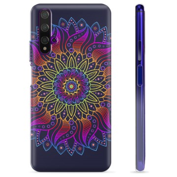 Huawei Nova 5T TPU Suojakuori - Värikäs Mandala