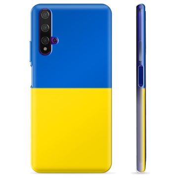 Huawei Nova 5T TPU Kotelo Ukrainan Lippu - Keltainen ja vaaleansininen