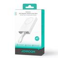 JOYROOM JR-PBM01 PD 20W 10000mAh Puhelin Power Bank Magneettinen langaton laturi sisäänrakennetulla kaapelilla / potkulaite