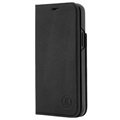 JT Berlin Tegel iPhone 12/12 Pro Flip Leather Nahkakotelo - Musta