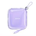 Joyroom Jelly JR-L005 Lightning Power Bank 10000mAh - USB-C, USB-A portit - violetti