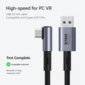 KIWI Design QL105 USB-C PC VR Link -kaapeli Meta Quest 3/3S:lle, Pico 4:lle - 5Gbps/5 m