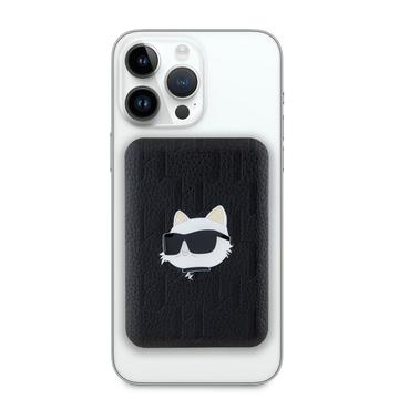 Karl Lagerfeld kohokuvioitu MagSafe Power Bank 5000mAh - Choupette Head - musta