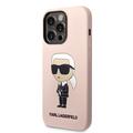 iPhone 15 Pro Max Karl Lagerfeld Ikonik Silikonikuori - Pinkki