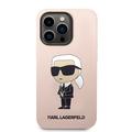 iPhone 15 Pro Max Karl Lagerfeld Ikonik Silikonikuori - Pinkki