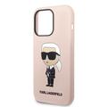 iPhone 15 Pro Max Karl Lagerfeld Ikonik Silikonikuori - Pinkki