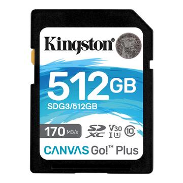 Kingston Canvas Go! Plus microSDXC-muistikortti SDG3/512GB