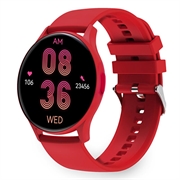 Ksix Core AMOLED Smartwatch w. Sport/Health Modes - Punainen