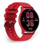 Ksix Core AMOLED Smartwatch w. Sport/Health Modes - Punainen