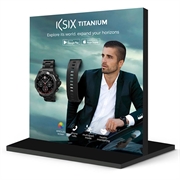 Ksix Titanium AMOLED älykello - ruostumaton teräs ja silikonihihna - musta