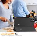 Lenovo Legion Y700 (2023), Legion Tab Tri-Fold Sarjan Smart Lompakkokotelo - Musta