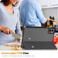 Lenovo Legion Y700 (2023), Legion Tab Tri-Fold Sarjan Smart Lompakkokotelo - Harmaa