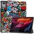 Lenovo Tab K11 Plus Tri-Fold Sarjan Smart Lompakkokotelo - Graffiti