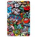 Lenovo Tab K11 Plus Tri-Fold Sarjan Smart Lompakkokotelo - Graffiti