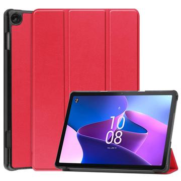 Lenovo Tab M10 Gen 3 Tri-Fold Sarjan Smart Lompakkokotelo - Punainen