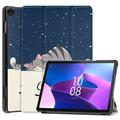 Lenovo Tab M10 Gen 3 Tri-Fold Sarjan Smart Lompakkokotelo - Cat