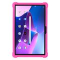 Lenovo Tab M10 Plus Gen 3 Silikoni kotelo potkukiinnikkeellä - Hot Pinkki