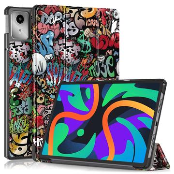 Lenovo Tab M11 Tri-Fold Sarjan Smart Lompakkokotelo - Graffiti