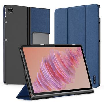 Lenovo Tab Plus Dux Ducis Domo Tri-Fold Smart Lompakkokotelo - Sininen