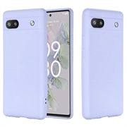 Google Pixel 6a Liquid Silicone Suojakuori - Violetti