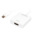 LogiLink UA0236A USB-C-HDMI-sovitin - 3840 x 2160 - Valkoinen