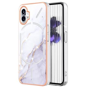 Marble Pattern Galvanoitu Nothing Phone (1) TPU-Suojakotelo