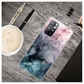 Xiaomi Redmi Note 11 Pro/Note 11 Pro 5G Marble Pattern TPU-Suojakotelo - Harmaa / Pinkki