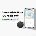 MiLi HD-P16 Bluetooth Tracker / Keyfinder iOS: lle nahkaisella avaimenperällä