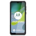 Motorola Moto E13 Liukumaton Hybridikotelo Jalustalla - Musta