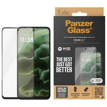 Motorola Moto G35 PanzerGlass Ultra-Wide Fit Panssarilasi - 9H - Musta reuna