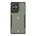 Motorola Moto G55 Tactical Quantum Stealth kotelo, jossa on vahvistetut kulmat - Kirkas / musta