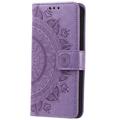 Motorola Moto G75 Mandala Series Lompakkokotelo - Violetti