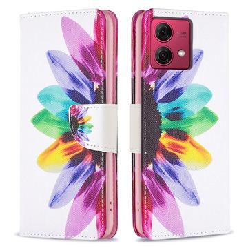 Motorola Moto G84 Wonder Series Lompakkokotelo - Kukat